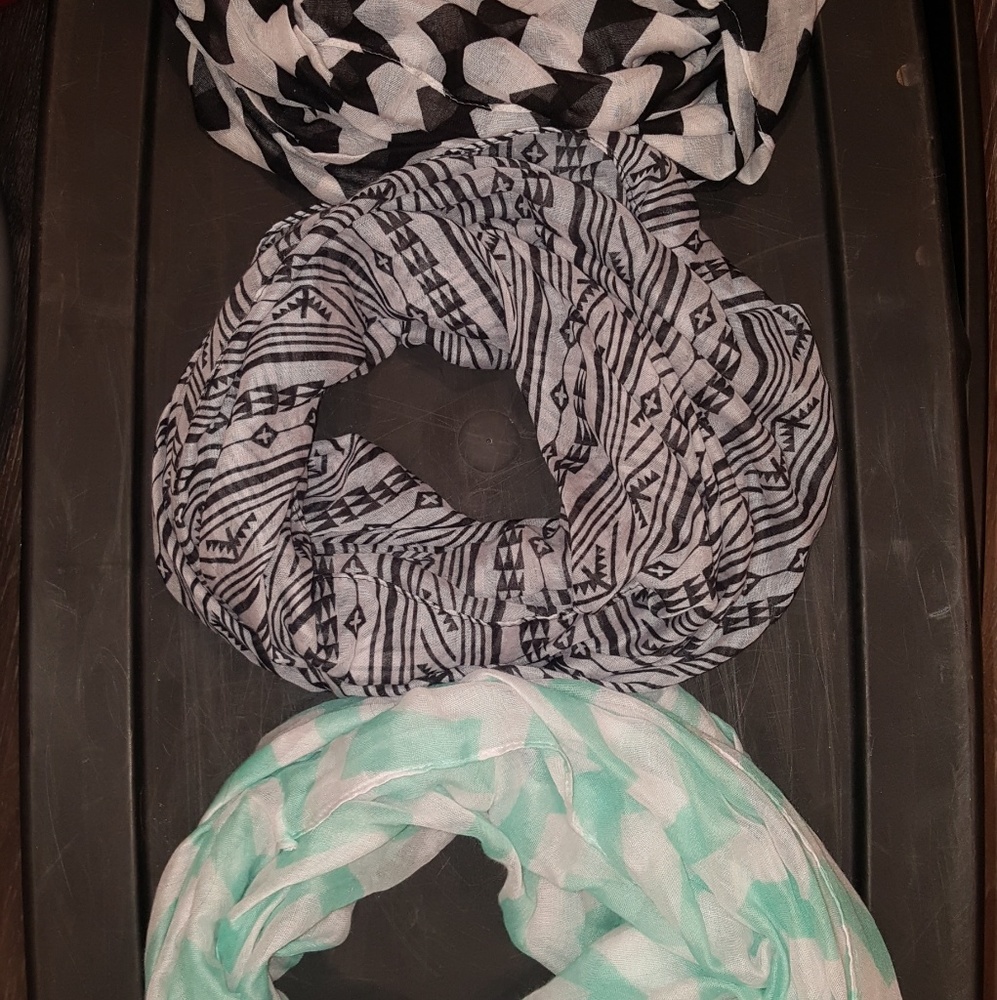 3 scarves